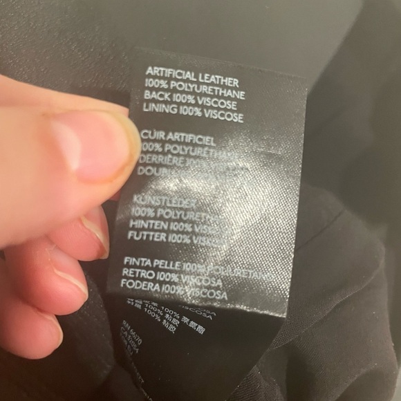 NWT Free People Faux Leather Skirt - Picture 6 of 7